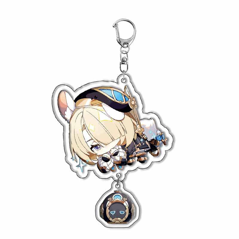 Project Anime Keychain for Fontaine and Natlan Characters Sigewinne Charlotte Navia Neuvillette Clorinde Freminet Keyrings