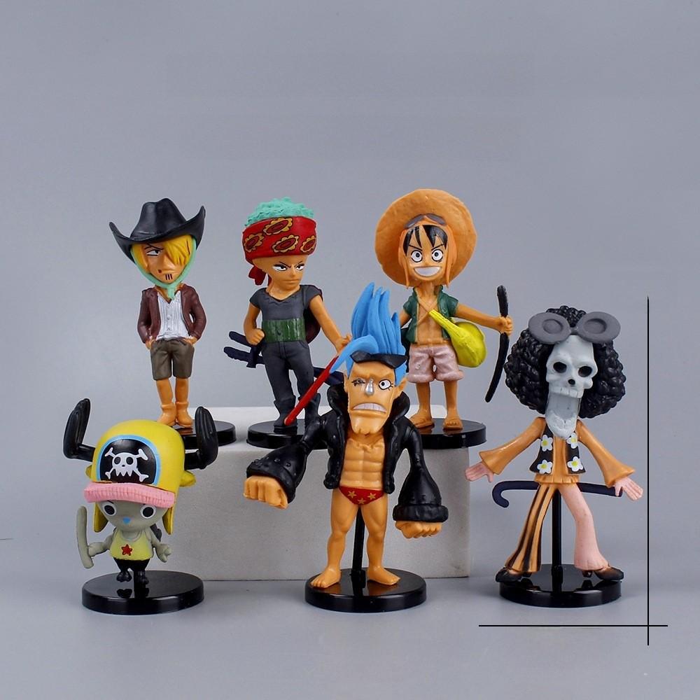 One Piece Cartoon Pvc Toy Set For Home Office Display And Collection