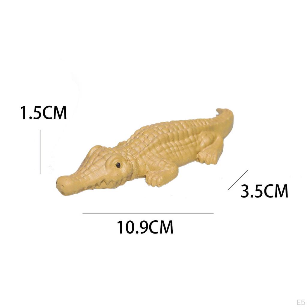 Церемония чайный орнамент фиолетовая глина домашнее животное настольная фигурка крокодила статуя для квартиры