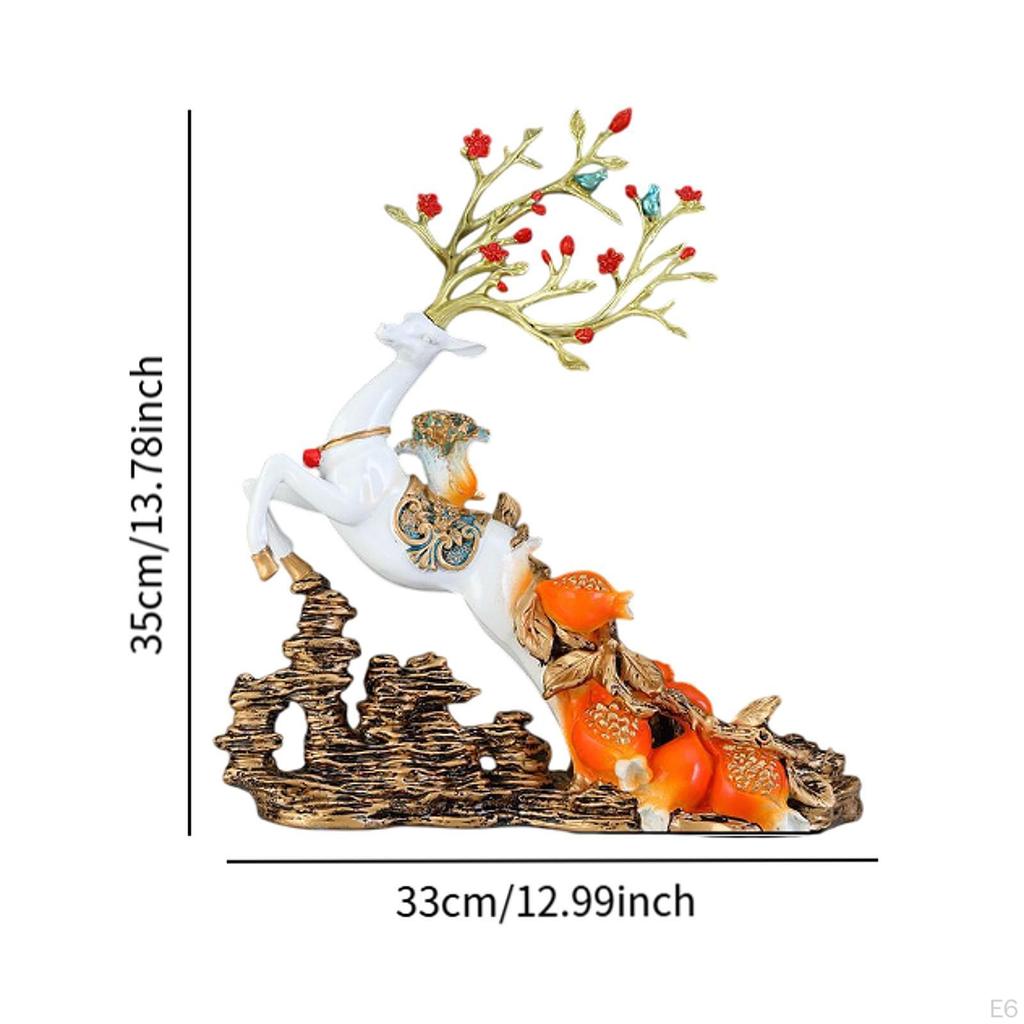 Deer Figurine Desktop Holder for Wine Bottles And Centerpiece