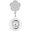 Lancardo Nurse Watch, Silicone Pocket Watch with Stretchable Clip, Cute Flower Design, Women's Analog Watch, Pocket Watch