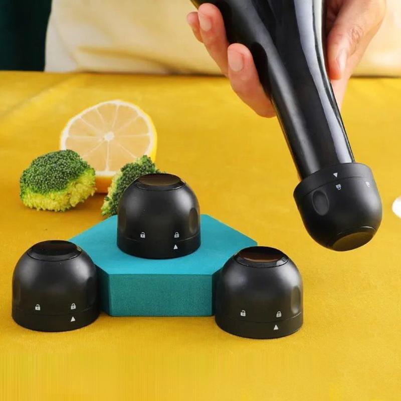 3 stücke Rotwein Flaschenverschluss Vakuumverschluss Flaschenverschluss Silikon Champagner Stopper Kann Frischhalten Für Rotwein Behalten Stecker Bar werkzeug