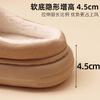 New open-toe cotton slippers indoor home warm plush non-slip plush cotton slippers