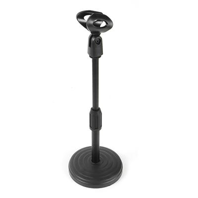 Verstellbarer Mikrofonständer Universal Abnehmbarer Mikrofonhalter Ständer mit Gewichteter Runder Basis für Desktop Live