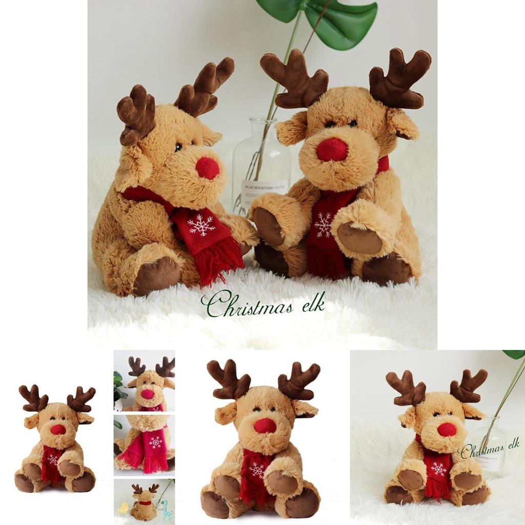Soft And Cuddly Christmas Deer Elk Reindeer Plush Toy For Xmas Decor And Kids Gifts