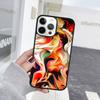 Artistic Personality Flame Phone Case For iPhone 17 Air 15 16 Cover  11 13 14 Pro Max 12 Plus Max Fundas