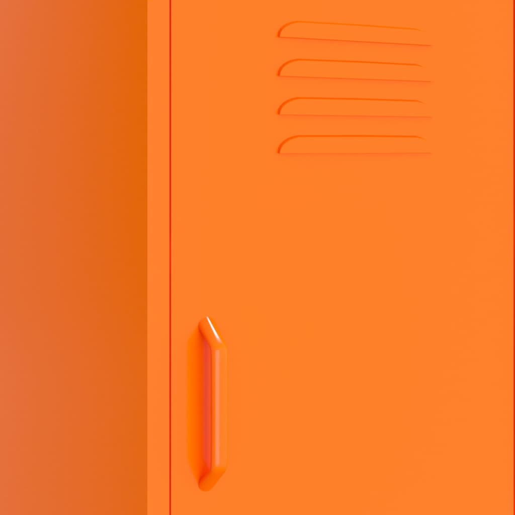 Storage Cabinet Orange 42.5 x 35 x 101.5 cm Steel