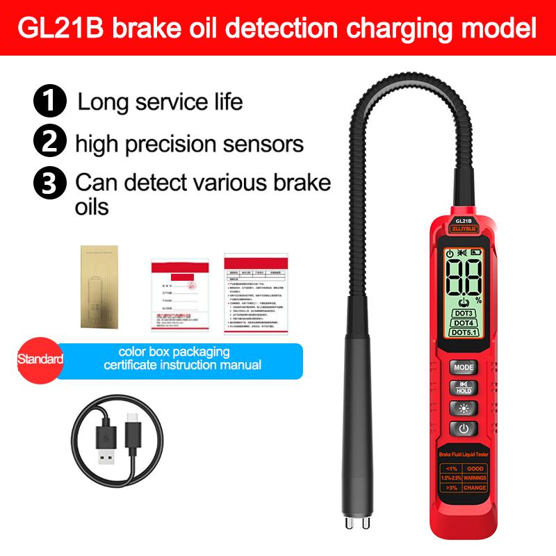 Auto Car Brake Fluid Liquid Tester Pen With 5 LED Car Auto Vehicle Tools Diagnostic Tools Mini Brake Fluid Tester For DOT3/DOT4