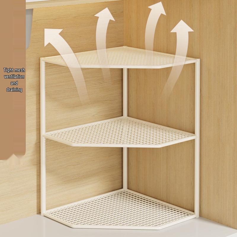 Corner Kitchen Counter Shelf: Multi-layer Pot and Cookware Storage Rack