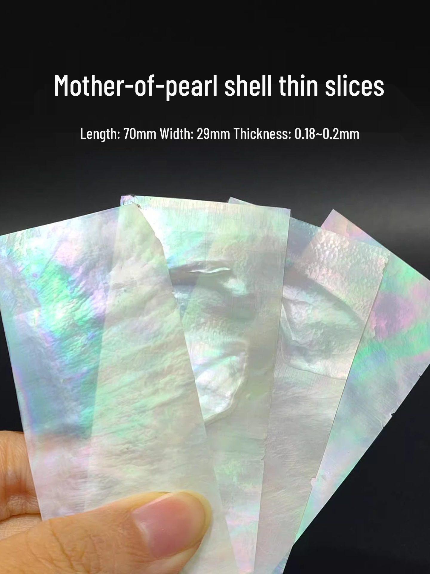 Fish Bone Pearl White Mother-of-Pearl Thin Slice Butterfly Shell & Abalone Shell for Decoration DIY Material