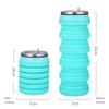 Collapsible Silicone Water Cup Food Grade Silicone Plastic Heat Resistant Cold Resistant Lightweight Foldable Multicolored