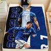 1 Stück C Ronaldo Aufdruck Flanelldecke, Hohe Qualität, Bequem für alle Jahreszeiten, Heimdekoration, Wärme und Komfort, Perfekt für Weihnachtsgeschenke
