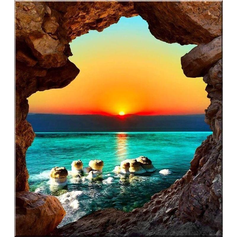

Полная алмазная живопись Природа Пейзаж Картина со стразами Алмазная мозаика Вышивка крестом Домашний декор Full Round 20x30CM