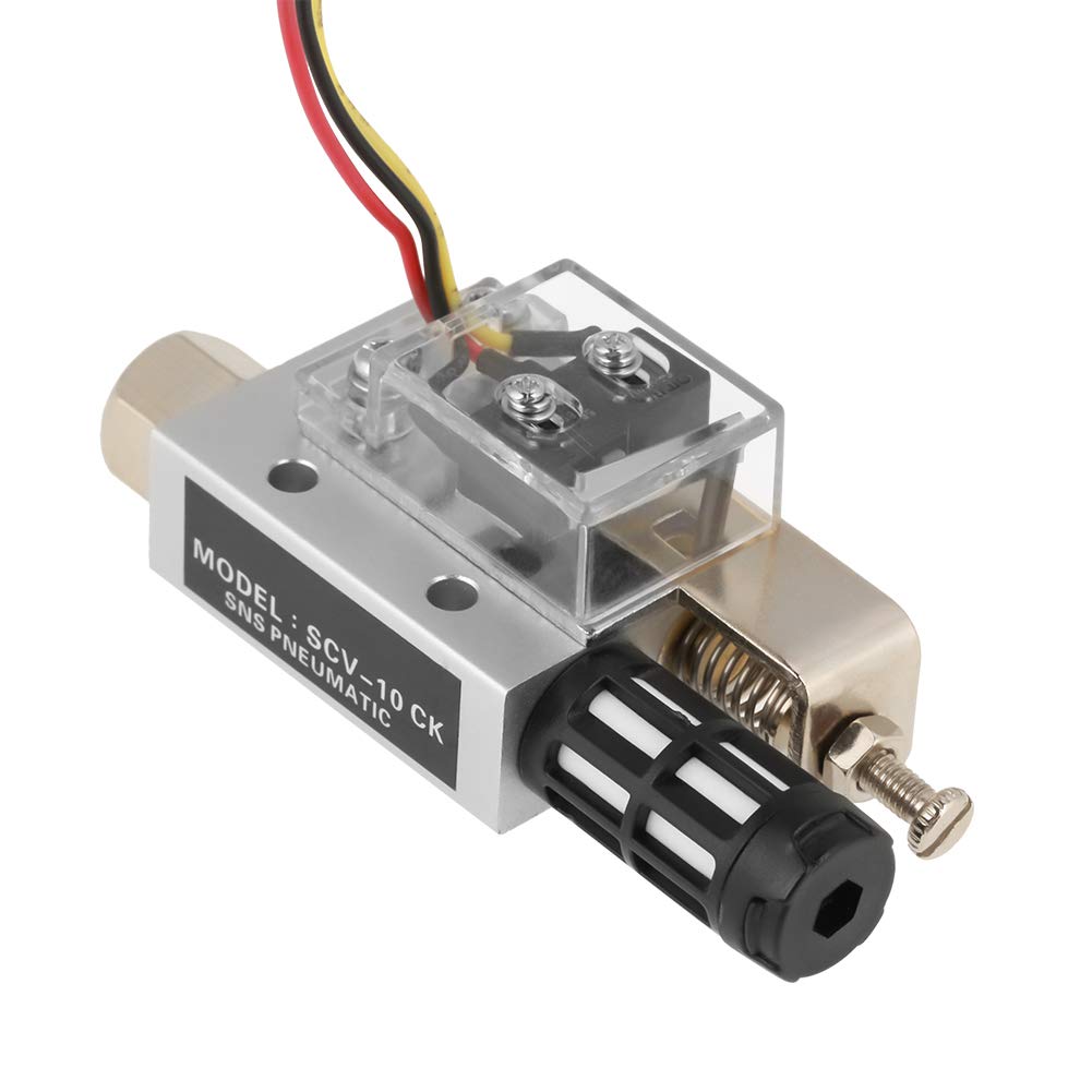 Oumefar SCV-10CK Vacuum Generator Negative Pressure Generator Pneumatic Exhaust Compact Air Ejector Fitting with Switch