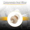 uxcell Motorcycle Fuel Filter Inline Gas Fuel Filter Hose Diameter 7mm Gold Tone Clear Pack of 4