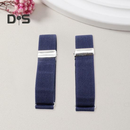 1 Pair Unisex Armband Adjustable 2.5CM Width Solid Color Leg Strap Elastic Shirt Sleeve Holder Arm Cuffs Bands Party Wedding Clothing Accessories