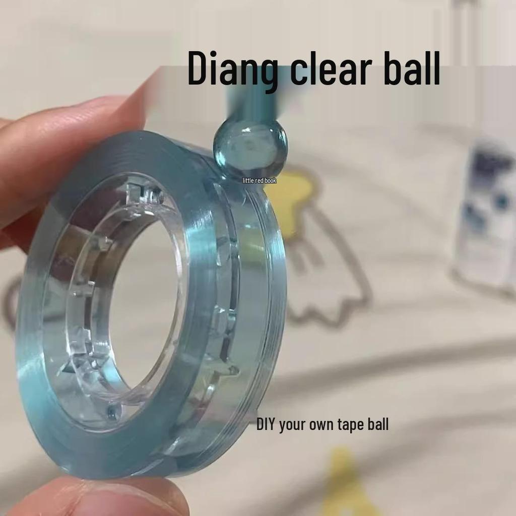 Bunter transparenter Klebeball zum Stressabbau