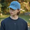 CHALLENGER Embroidered Logo Point Fleece-Lined Corduroy Ball Cap Blue