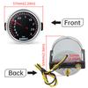 2" 52mm Car Turbo Boost Gauge -1~3 BAR Smoke Lens Boost Gauge Pointed Turbo Pressure Gauges Auto White LED Meter For 12V Vehicle