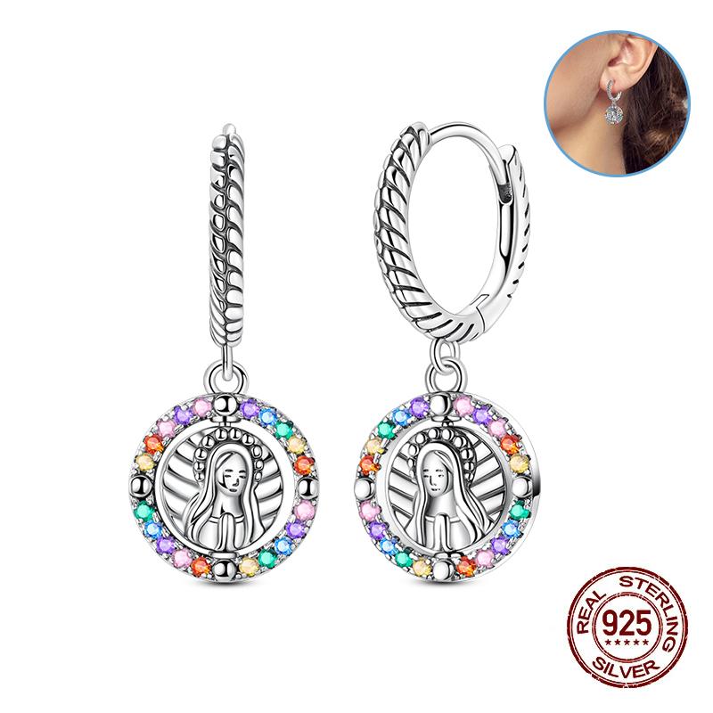 Damen Kupfer Ohrringe Rosa Liebe Sterne Muschel Süße Blume Süß Romantisch Date Party Hochzeit Exquisiter Schmuck Geschenke