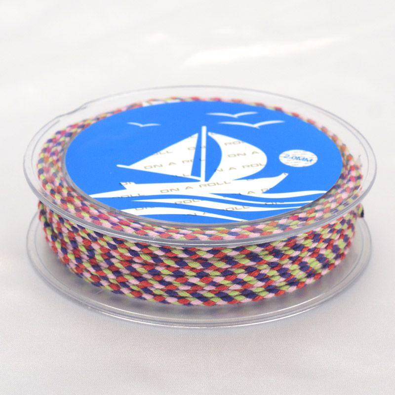 Colorful Carrying Strap Braided Rope Hand-Made Cotton Threads Handcraft Braiding Rope Braided Rope Bracelet Braiding Thread Crafts Tassel DIY Material
