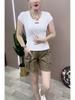 2026 Women's High Waist Slimming Cargo Shorts - Summer Style, Versatile, Elastic, Casual Hot Pants