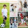 American Trends 4 Pairs Toddler Soccer Socks Kids Youth Baseball Sock Boys Girls Knee High Striped Socks Cotton Tube Sock