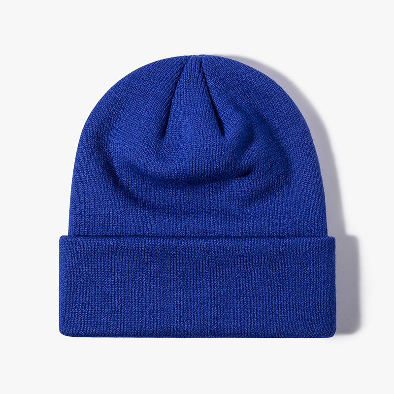 Schwarz Weiß Blau Beige Rosa Rot Grün Strickmütze für Jungen Mädchen Herbst Winter Warme Skullies Beanie Erwachsene Kinder Hüte & Mützen