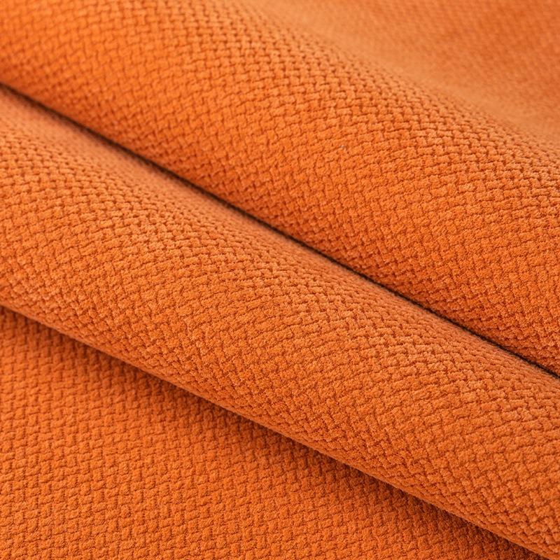 Chenille Orange Echtleder Sofakissen Fell Sofabezug Rutschfest und Staubdicht Dick Weich Couchbezug Möbelschutz