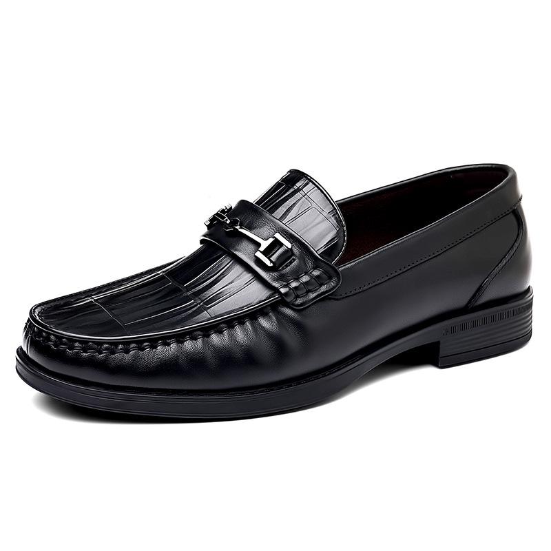 Men s Summer Genuine Leather Soft Sole Slip-On Loafers 39