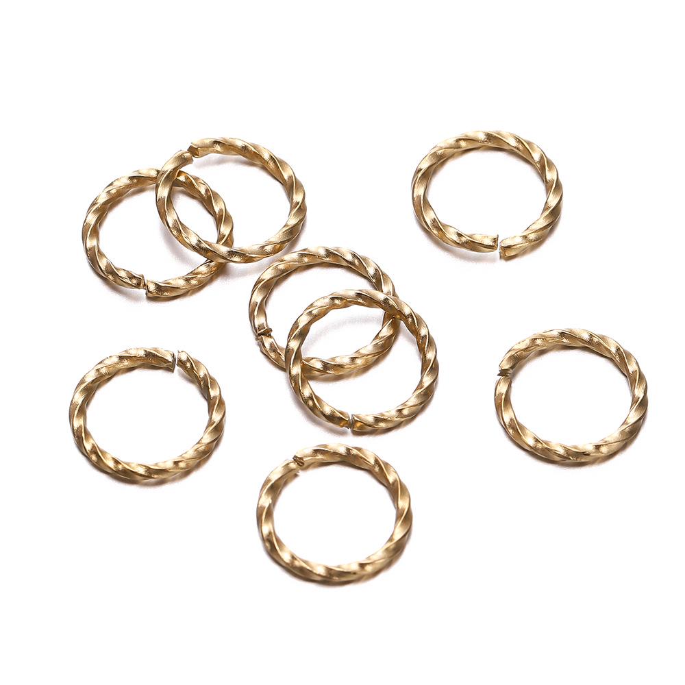 DIY Jewelry Accessories: Embossed Jump Ring & Single Connecting Ring Set for Crafting