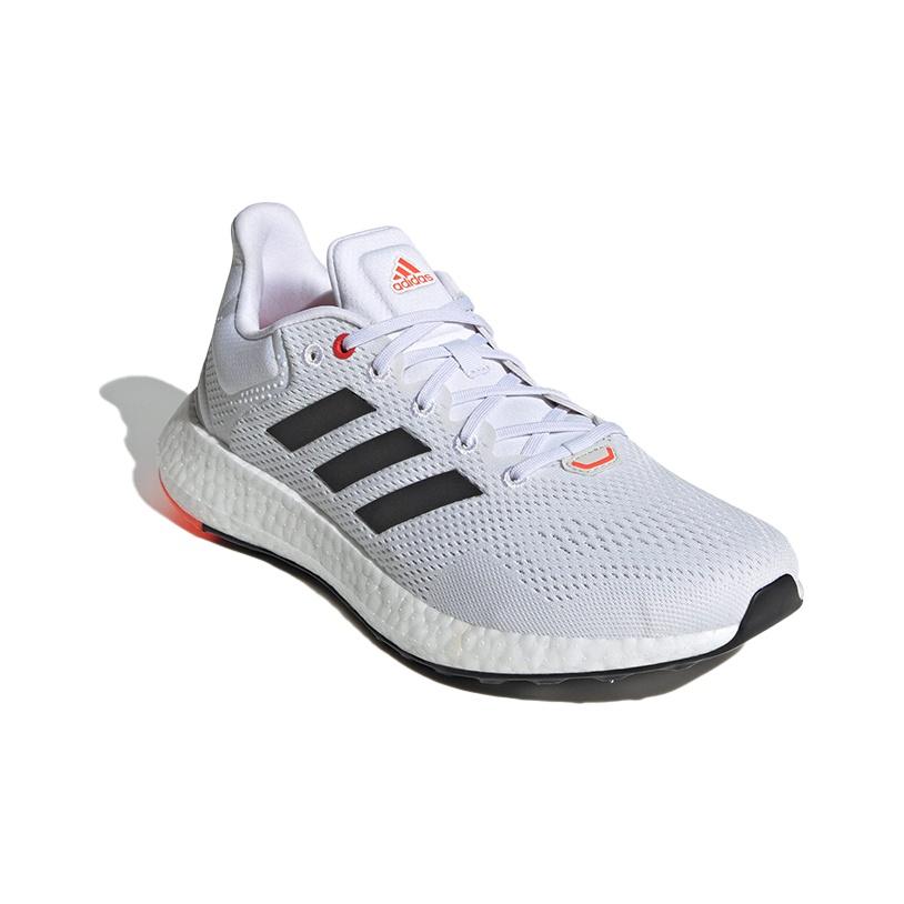 adidas PureBoost 21 White Solar Red Unisex Sneakers Cloud-White Core-Black GY5099