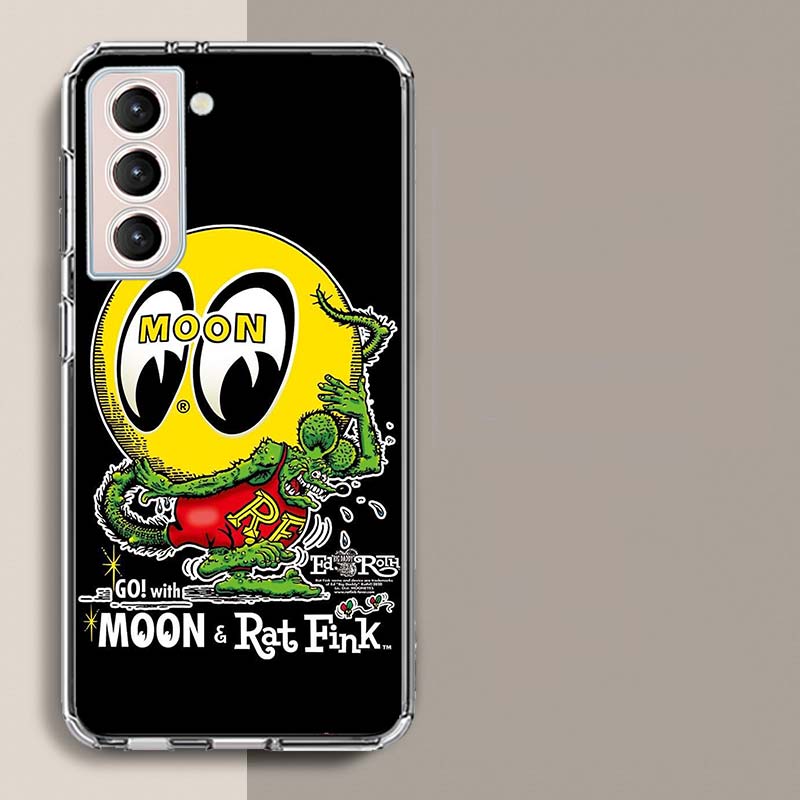 Surf Cool Rat F-Fink Phone Case For Samsung Galaxy S25 Edge S24 S23 FE S21 S20 S10 Plus S22 S26 Ultra Cover Clear Cases TPU Capa