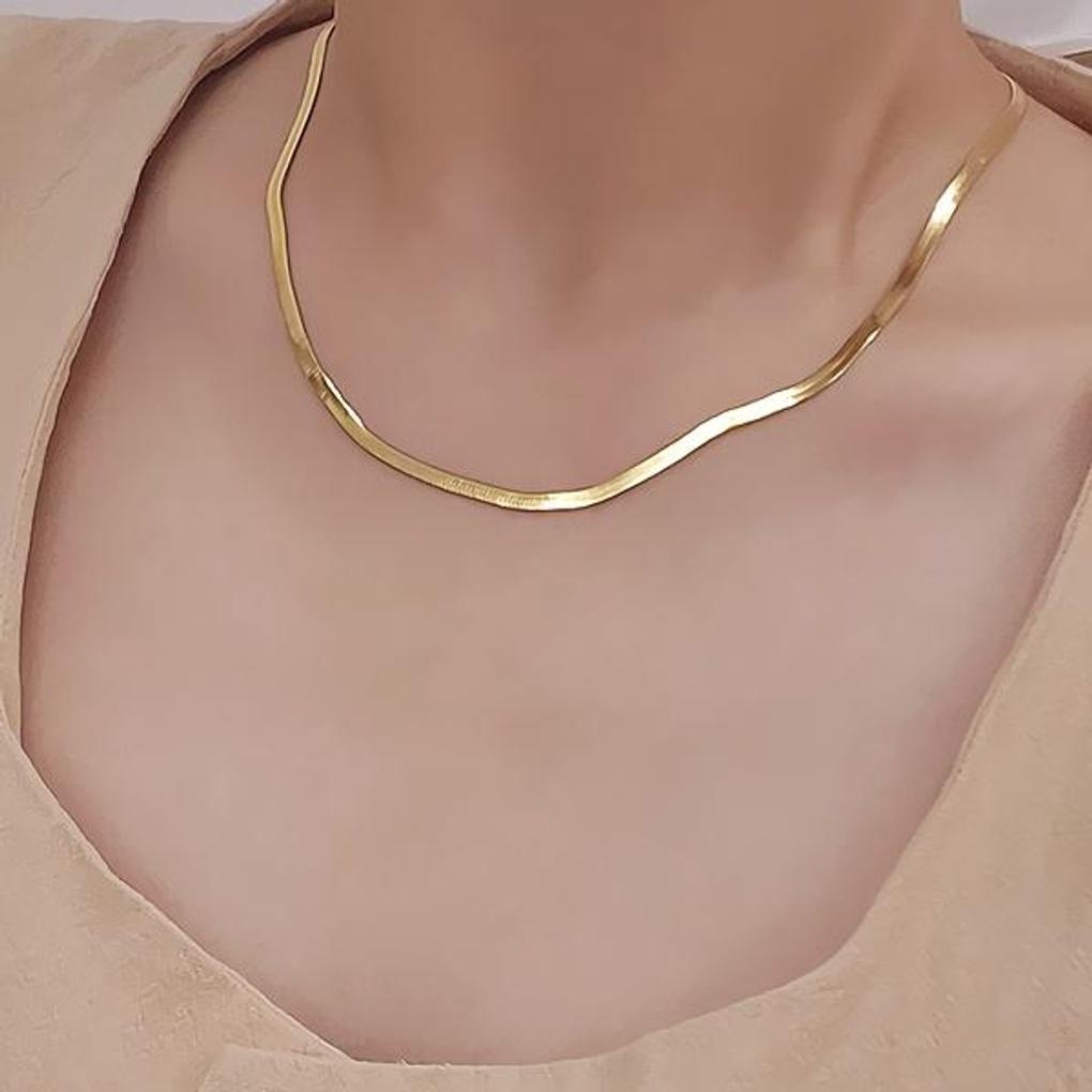 Women's Accessories Stainless Steel Snake Chain Necklace (Anti-Hypoallergenic)