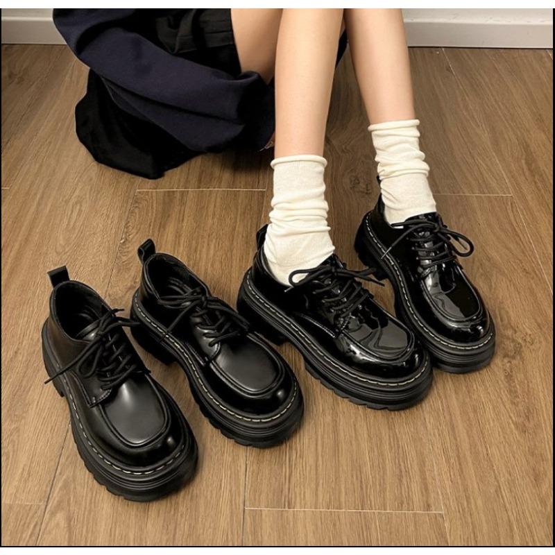 2025Japanese School Uniform Shoes Jk Student Shoes Girls Women Kawaii Lolita Soft Girl Round Toe Lolita Platform Jane Shoes