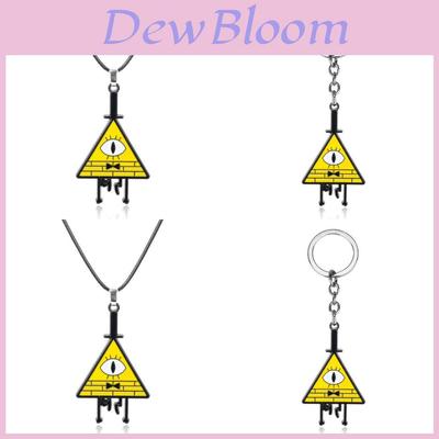 Gravity Falls Bill Geometric Alloy Necklace With Snake Chain For Fans And Collectors