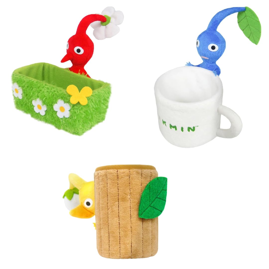 

Pikmin Plush Red Pikmin Trinket Box Blue Pikmin Trinket Box Yellow Pikmin Trinket Box x Set Toys (Grass) + (Mug) + (Wood) 3-piece