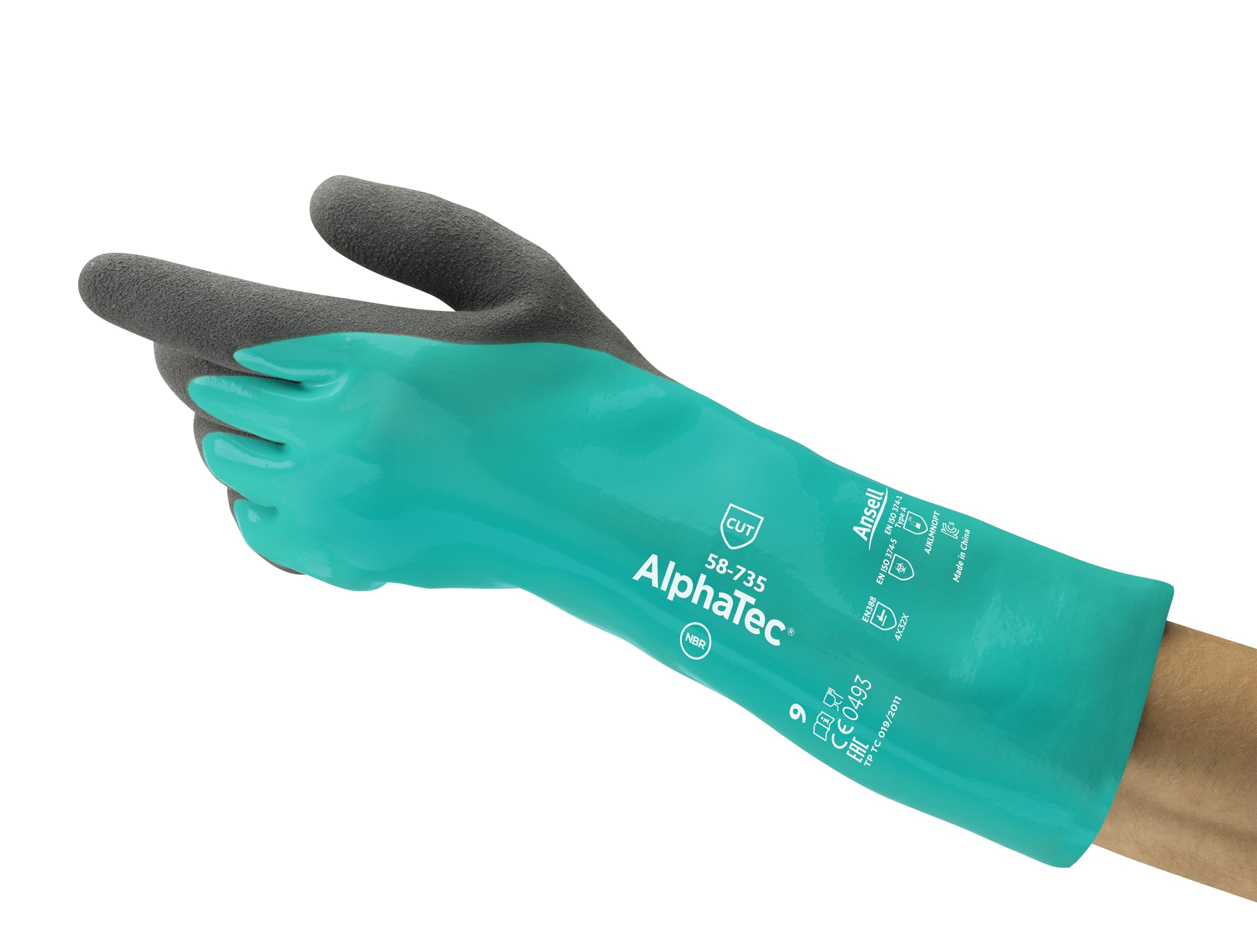 

Ansell Chemical and Cut Resistant Gloves Alphatec XL Size 58-735 58-735-10