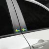 Car Sticker Creative Swedish Flag Circular Square Flag Series Stickers Car Body Windows Personalized Decor Exterior Accessories