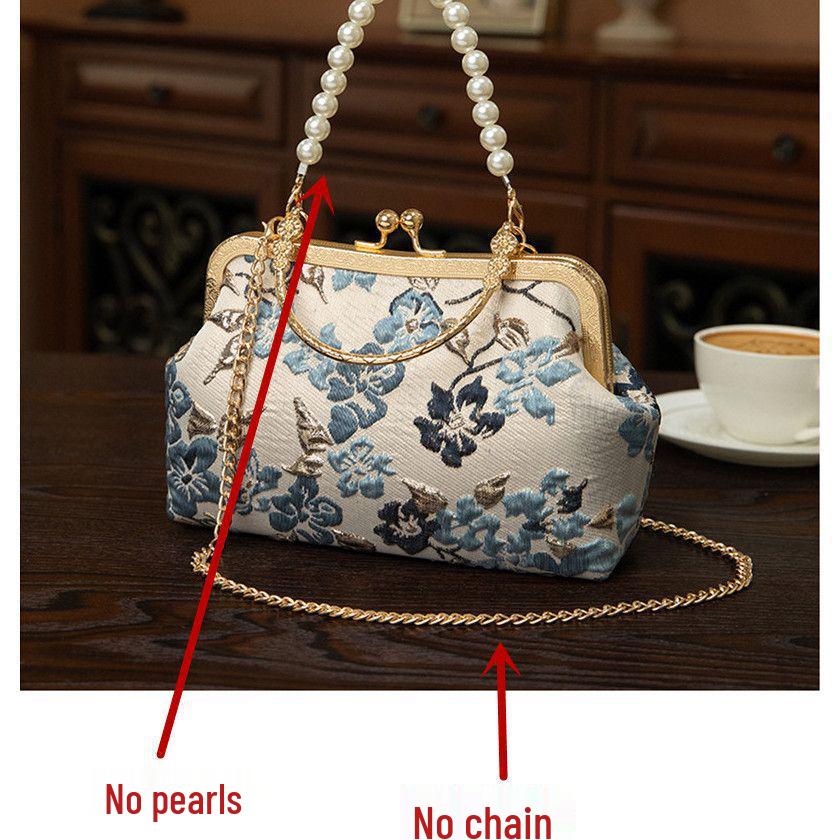 

Ретро китайский стиль сумка чонсам с юбкой «лошадиное лицо» - одноплечевая, кроссбоди, ручная, с застежкой