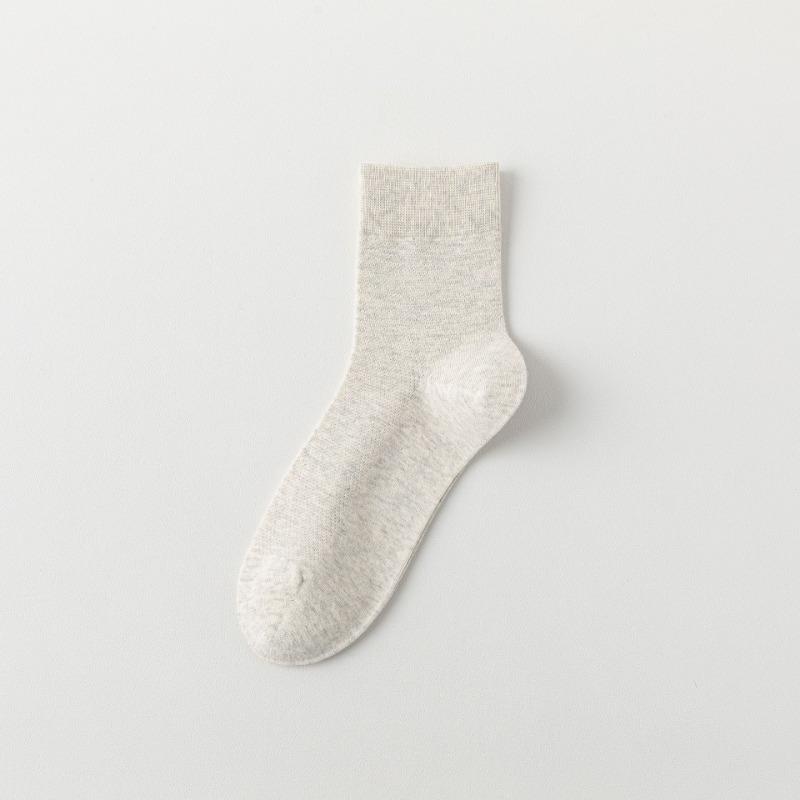 

Мужские весенне-летние коммерческие носки из чистого хлопка, впитывающие пот, дезодорирующие, сетчатые, бесшовные. 1 pair бежевый/серый