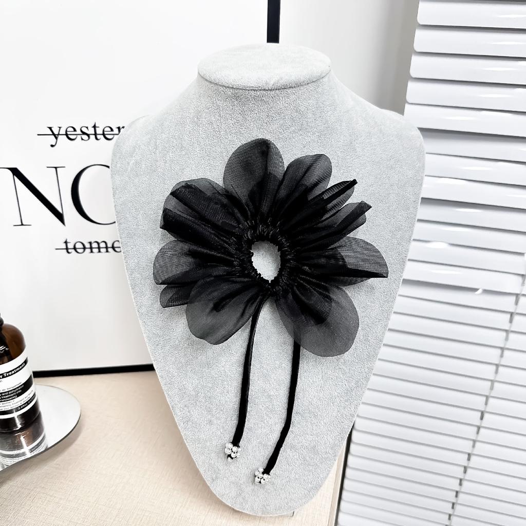 Multi-Layer Mesh Pleated Small Daisies Irregular Streamers Flower Decoration Corsage Headdress Wedding Dress Children'S Clothing Cloth Sticker