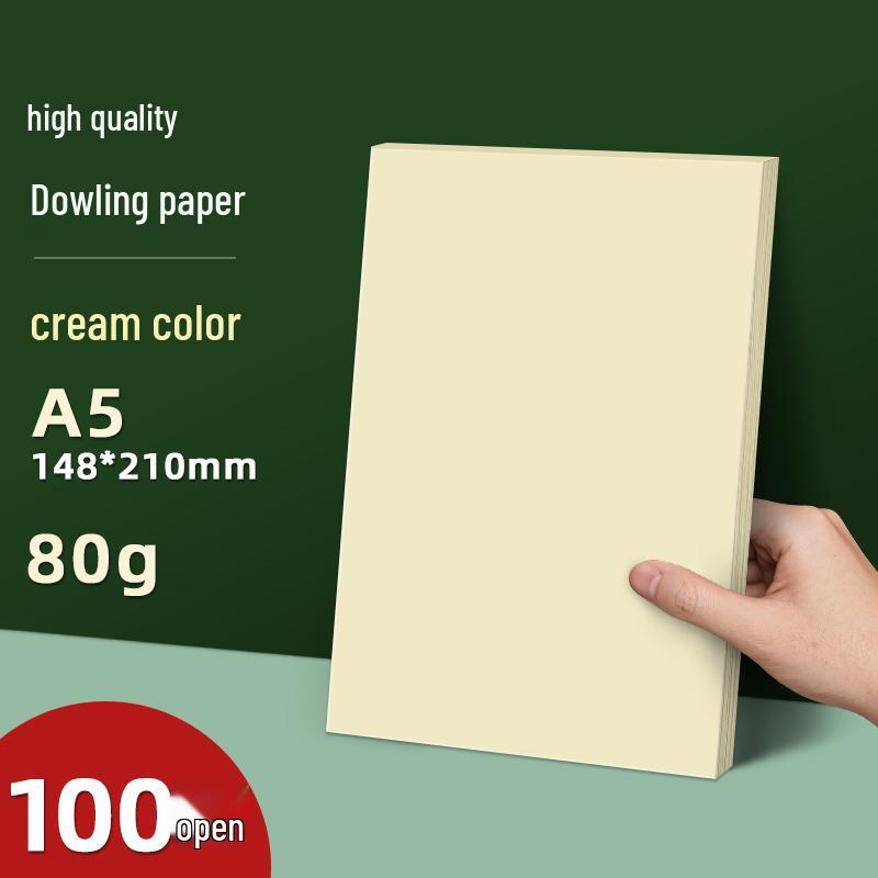 

Папір Daolin A3/A4 80г/100г/120г з покриттям, білий (off-white), для друку та тестування