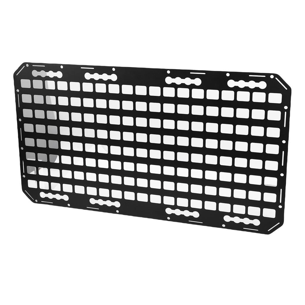 Truck Bed Molle Panel Aluminum 17x30x0.08in Side Truck Bed Molle Panel Rack System for Sedans SUVs Pickups Trucks RVs