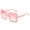 Vintage Oversized Square Gradient Sunglasses for Women New Luxury  Leopard Brown Uv400 Sun Glasses Men Lunette Soleil Femme