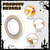 Halloween Masking Tape 5 Rollen 6 mm 12 mm 20 mm 300 Stück Schwarz Wackel-Kulleraugen Selbstklebend für DIY Basteldekoration