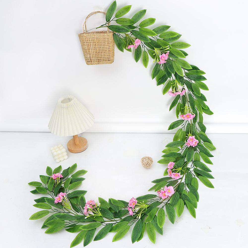 

Artificial Plant Vine, Hanging Small Rose, Fake Flower, Home Dining Table Decoration, Wedding Green зелёный