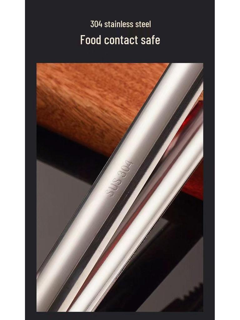 Stainless Steel Multi-Purpose Tongs: Perfect for Ice, Food, Bread, Fruits, Grilled Sausage, and Lemon