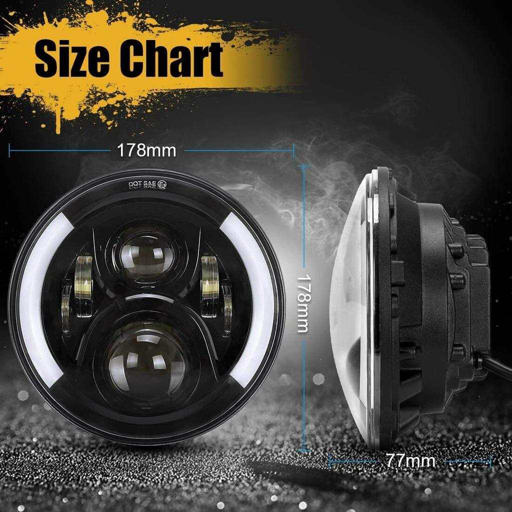 1pcs Motorcycle 7 inch LED Headlight for Harley Electra Glide Ultra Limited Ultra Classic Electra Street Road King