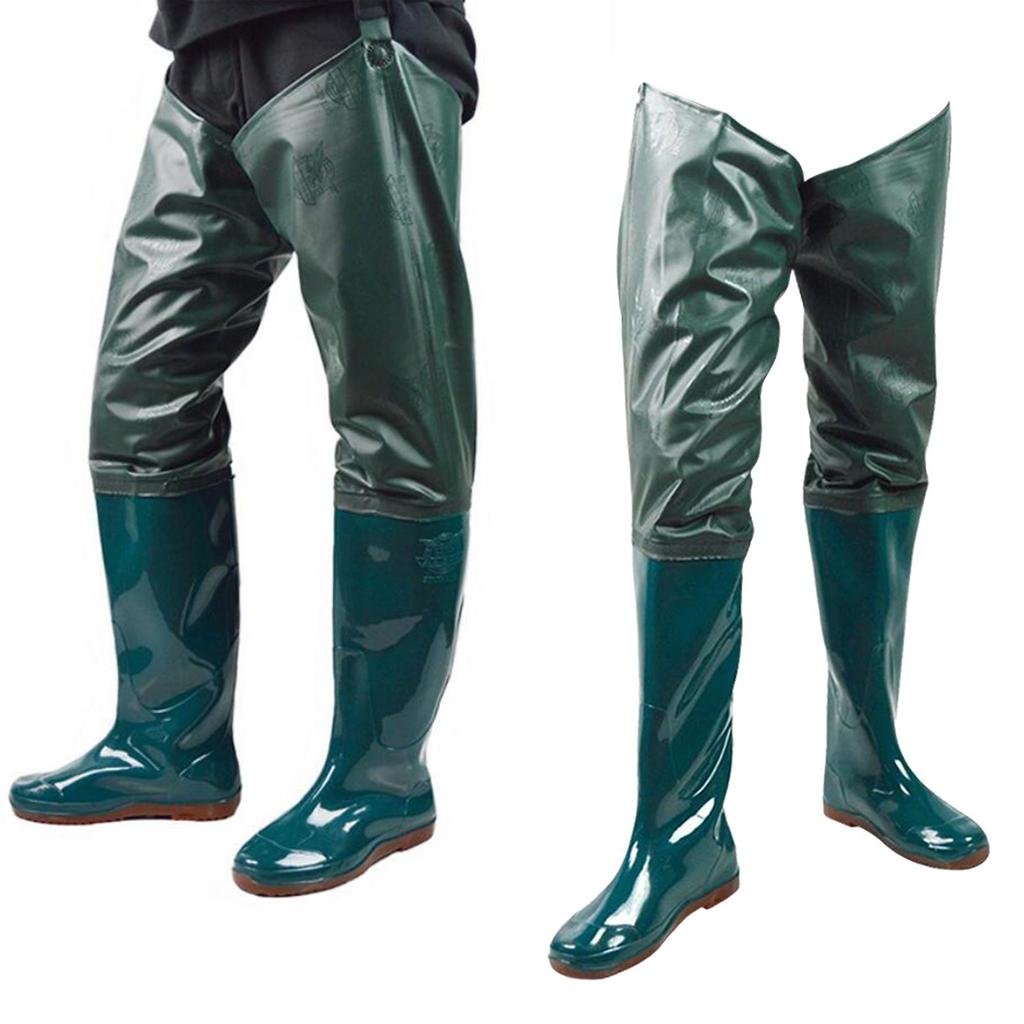 Deluxe Fishing Hip Water Women's Wading Pants with Boots Breathable Stockings
